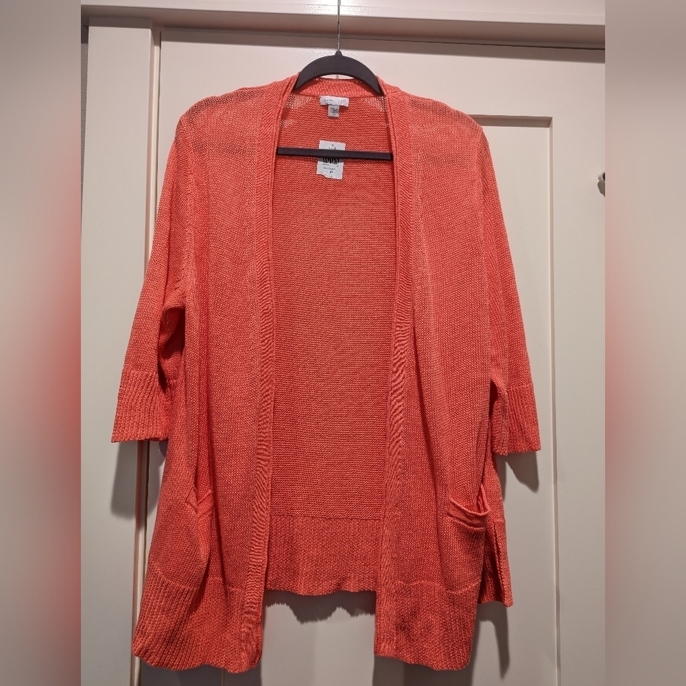 𝅺NWT J. Jill Linen Cardigan size Large Petite